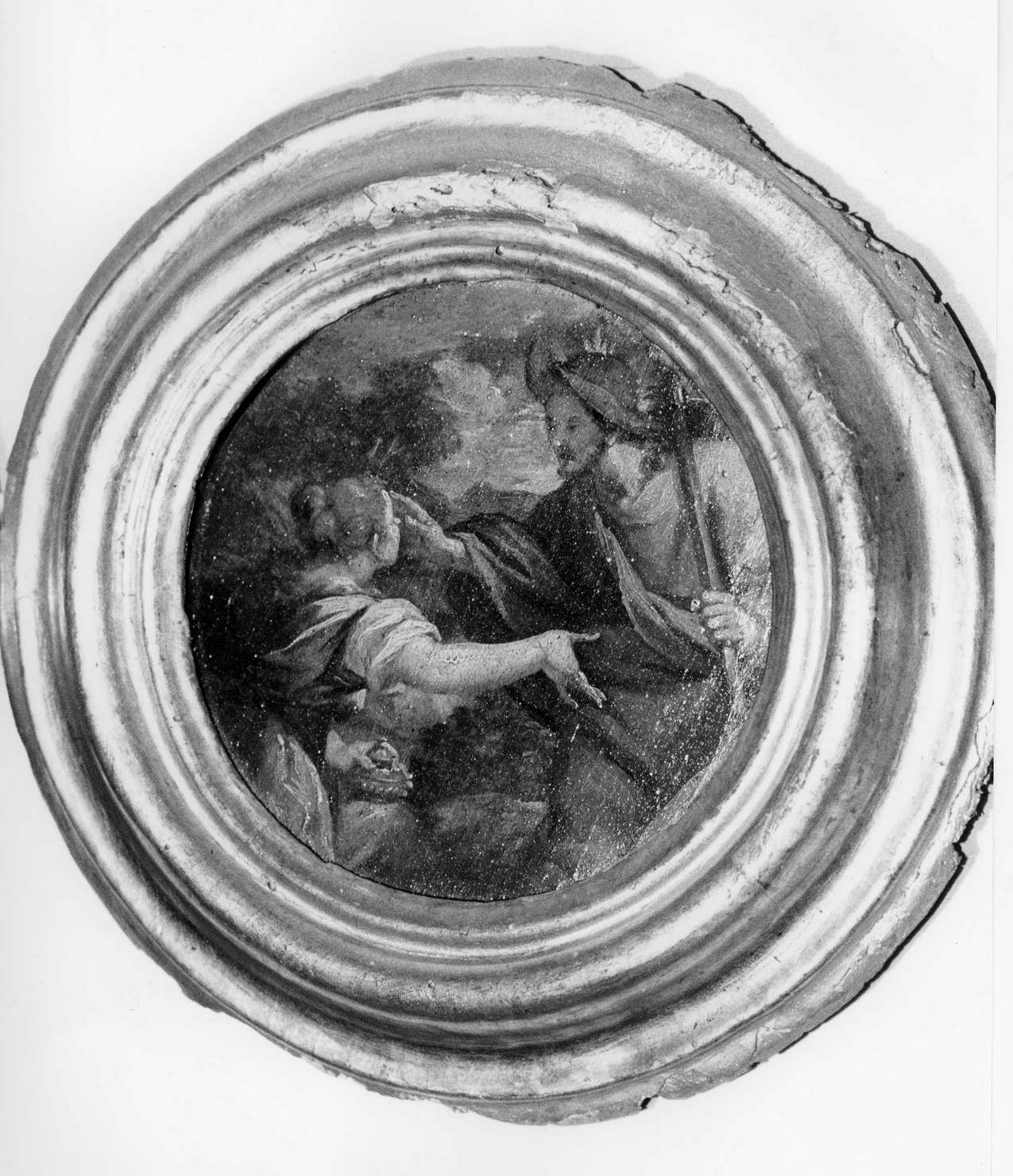 apparizione di Cristo risorto a Santa Maria Maddalena (dipinto, elemento d'insieme) - ambito genovese (terzo quarto sec. XVII)