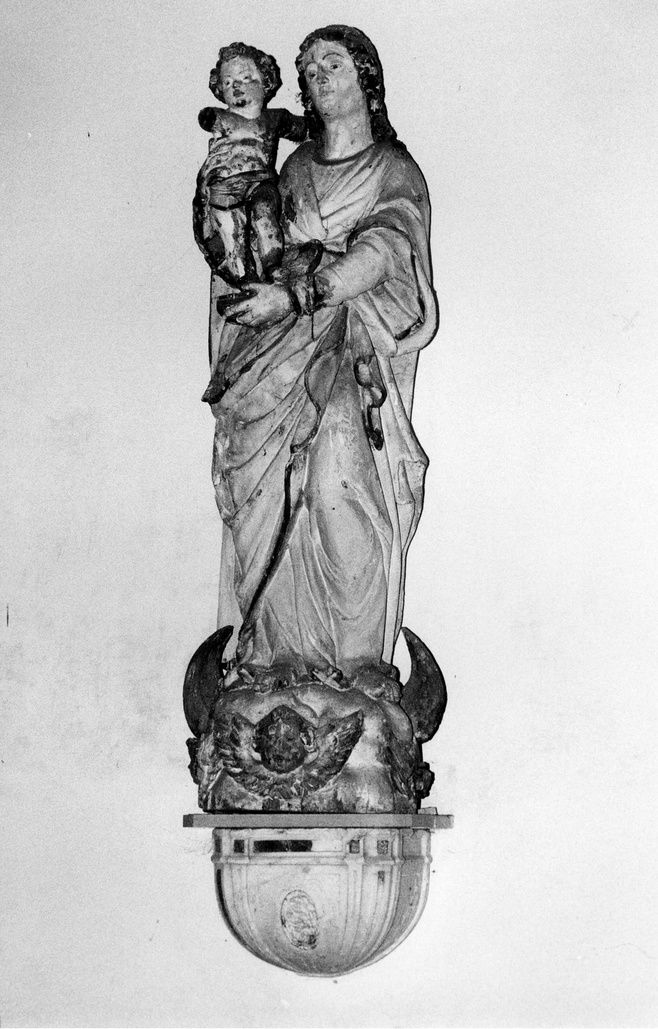 IMMACOLATA CONCEZIONE, Madonna con Bambino (gruppo scultoreo, opera isolata) - ambito ligure (primo quarto sec. XVII)