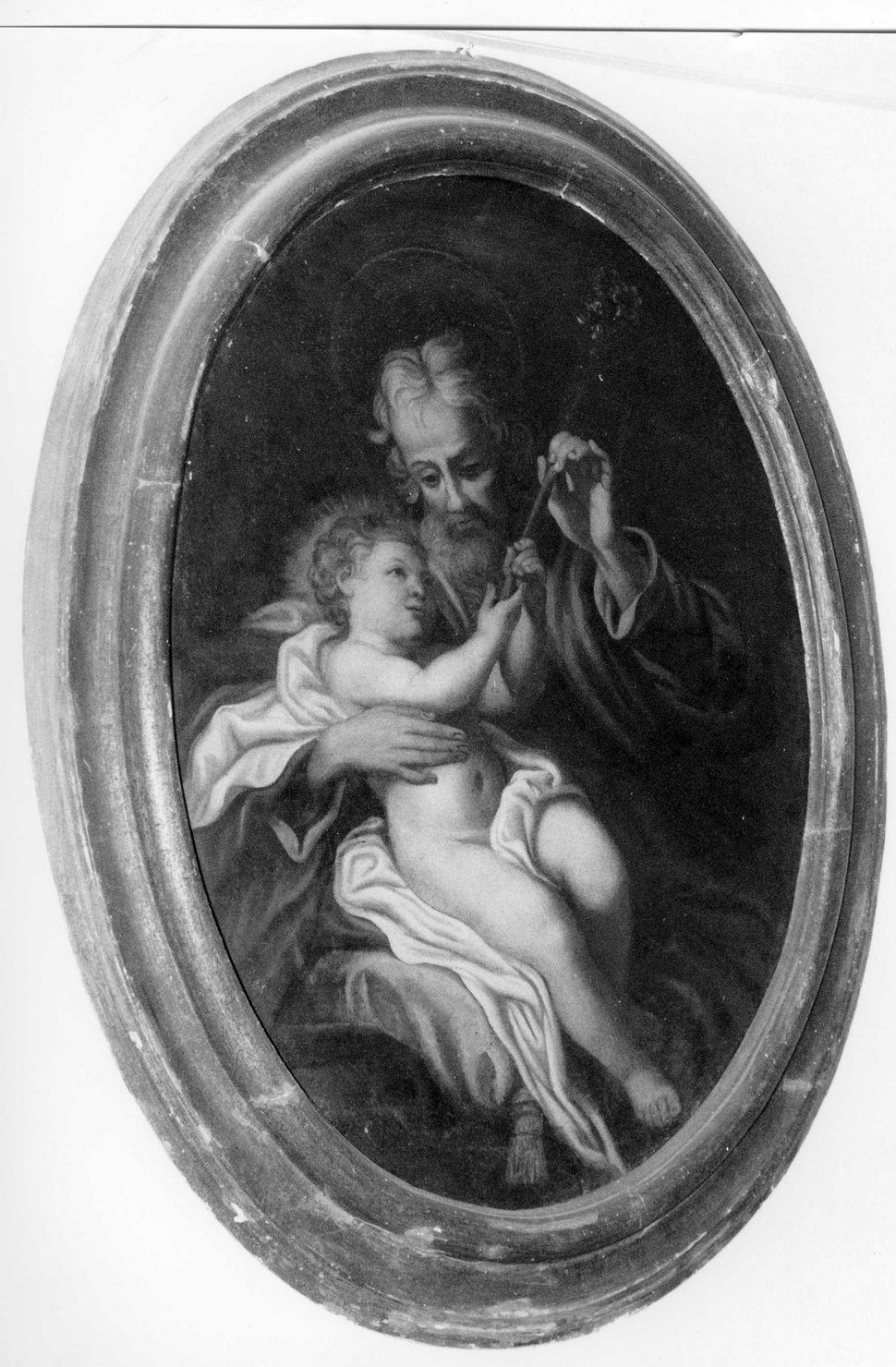 San Giuseppe e Gesù Bambino (dipinto, opera isolata) - ambito genovese (primo quarto sec. XVIII)