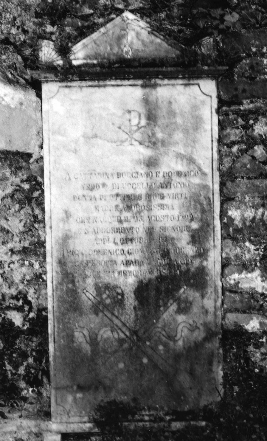 stele funeraria, opera isolata - bottega ligure (terzo quarto sec. XIX)