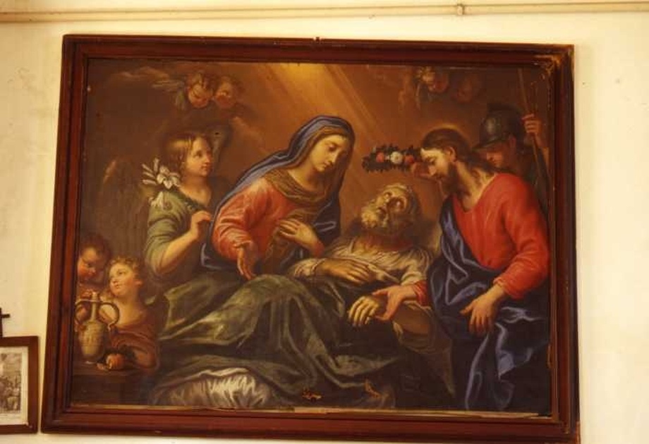 morte di San Giuseppe (dipinto, opera isolata) di Merano Giovanni Battista (ultimo quarto sec. XVII)