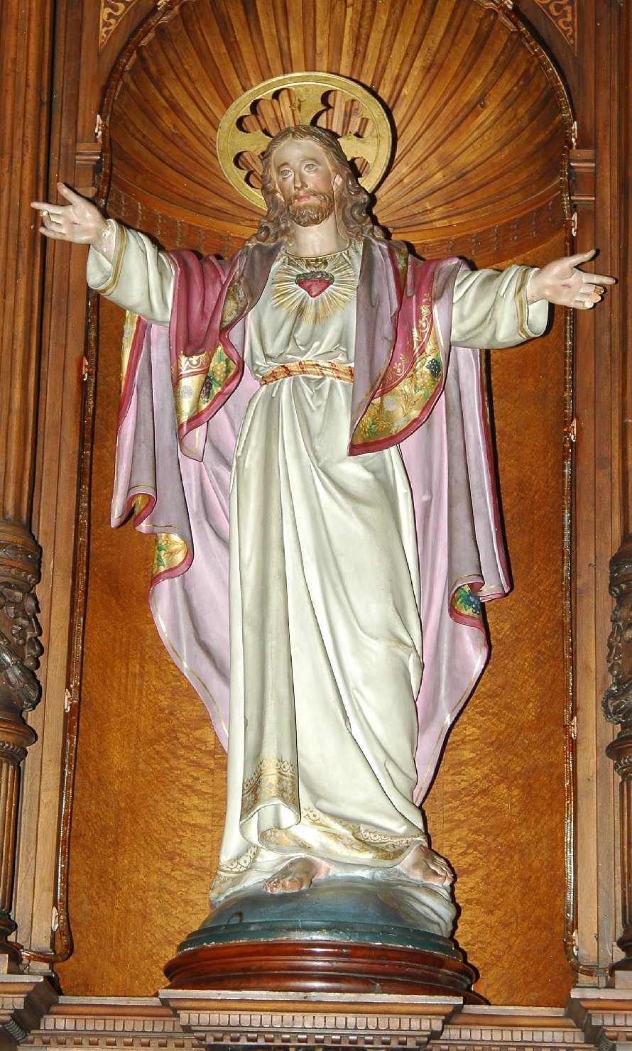 Sacro Cuore di Gesù (statua, opera isolata) - ambito ligure (sec. XIX)