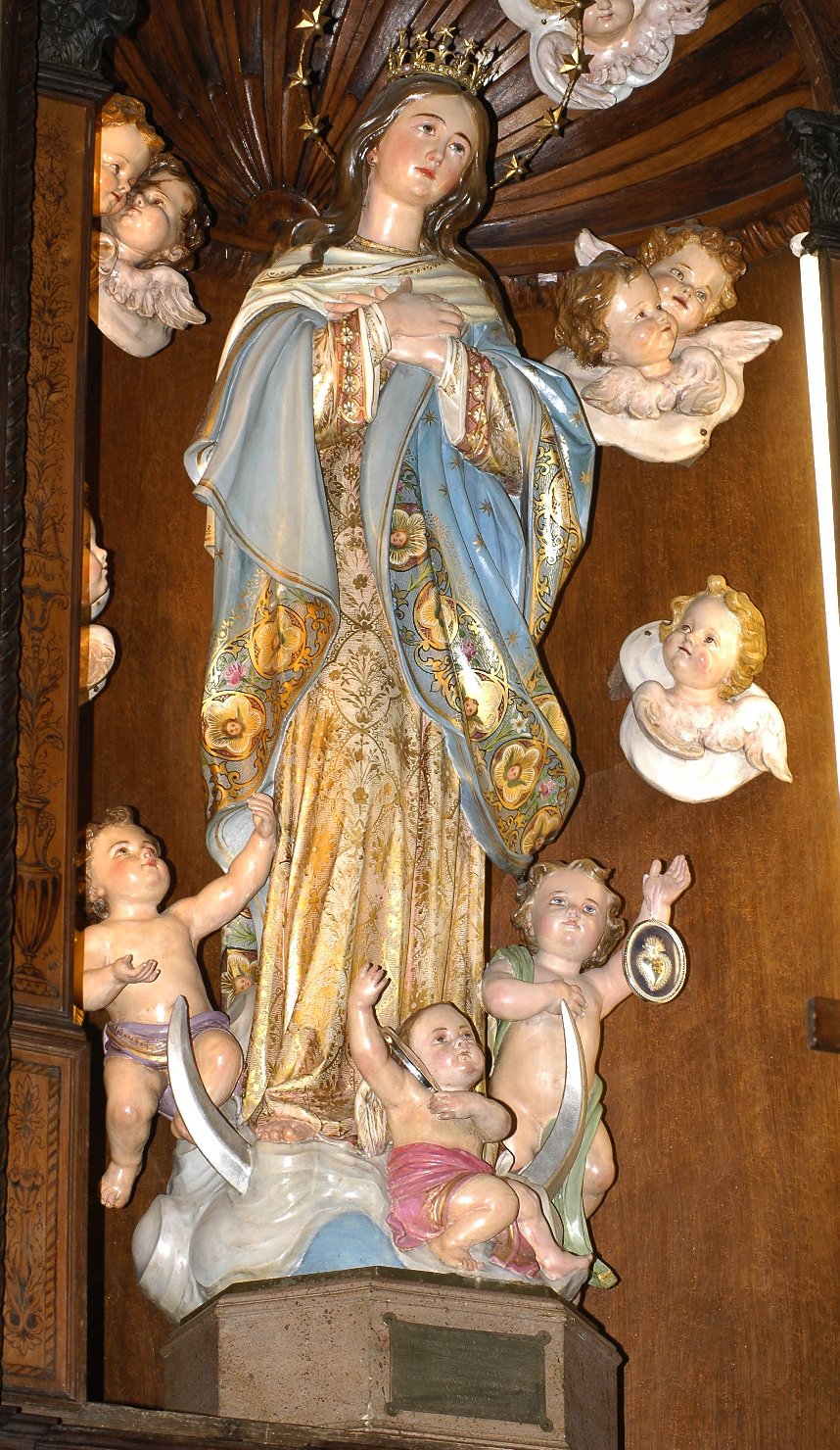Madonna (statua, opera isolata) - ambito ligure (sec. XIX)