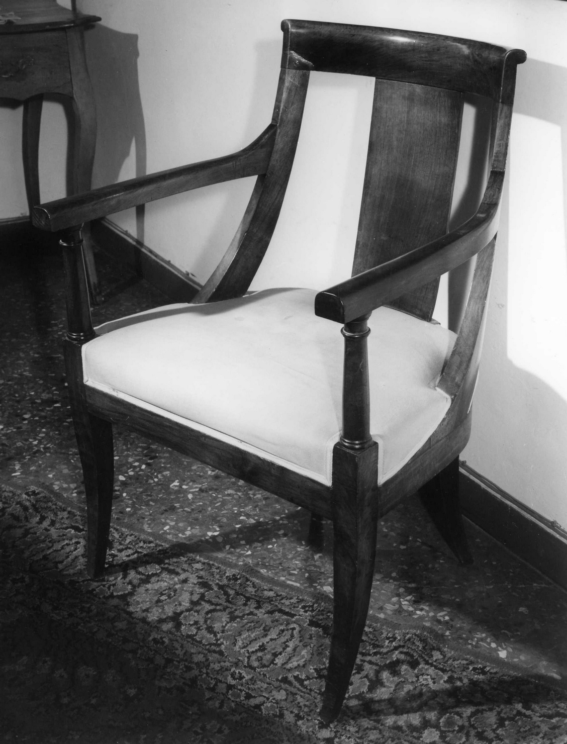 poltrona, opera isolata - bottega ligure (seconda metà sec. XIX)