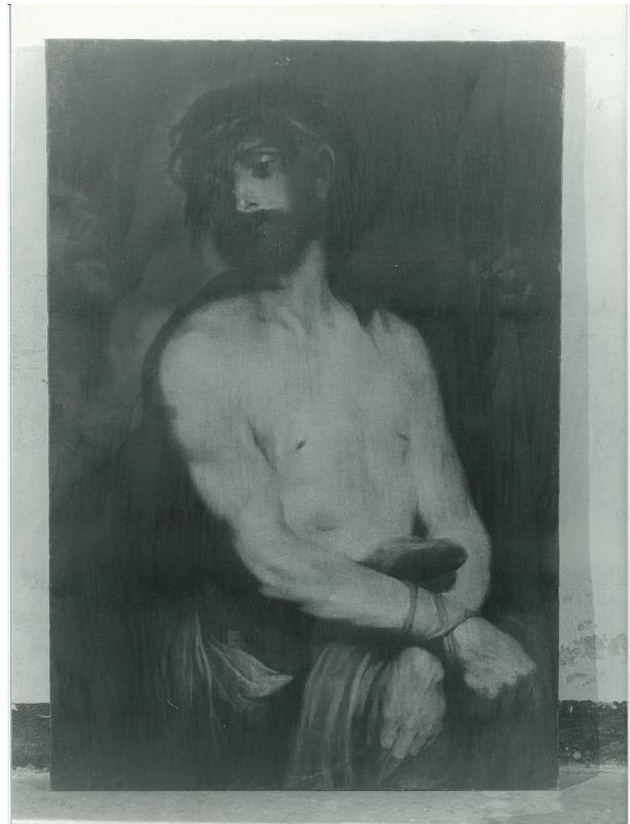 Ecce Homo (dipinto, opera isolata) di Borzone Luciano (attribuito) (prima metà sec. XVII)
