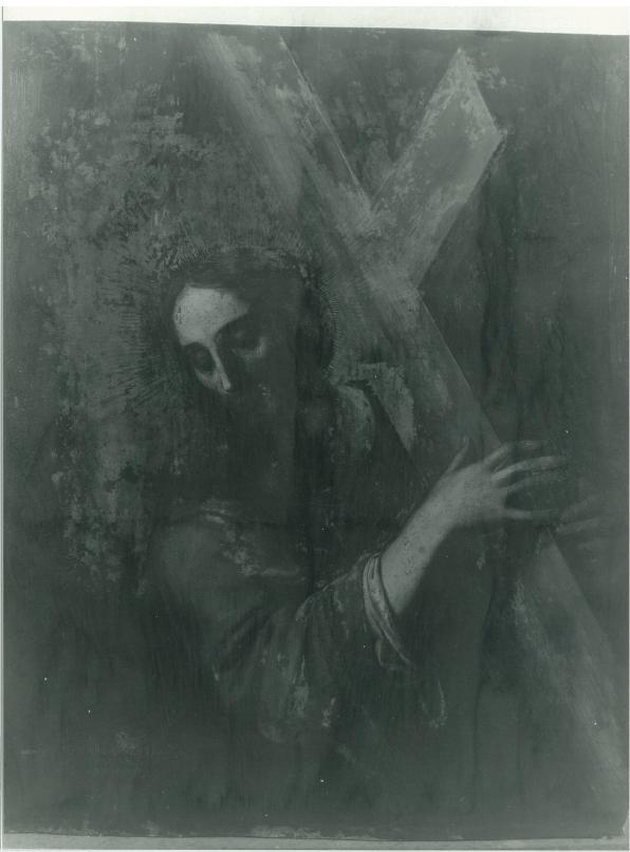 Cristo portacroce (dipinto, opera isolata) - ambito ligure (metà sec. XVII)