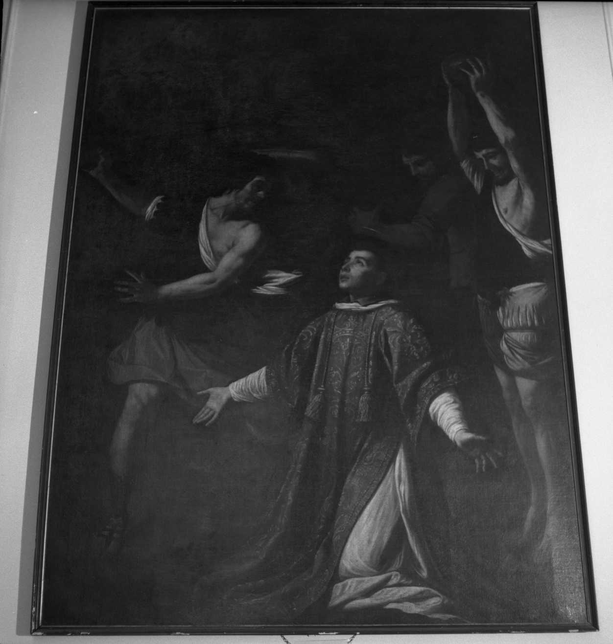 lapidazione di Santo Stefano (dipinto, opera isolata) di Fiasella Domenico detto Sarzana (attribuito) (ultimo quarto sec. XVII)