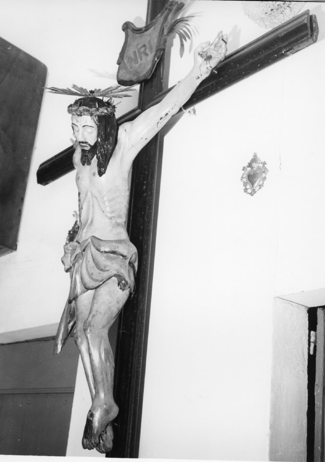 Cristo Crocifisso (croce d'altare) di Vassallo Armando (sec. XIX)
