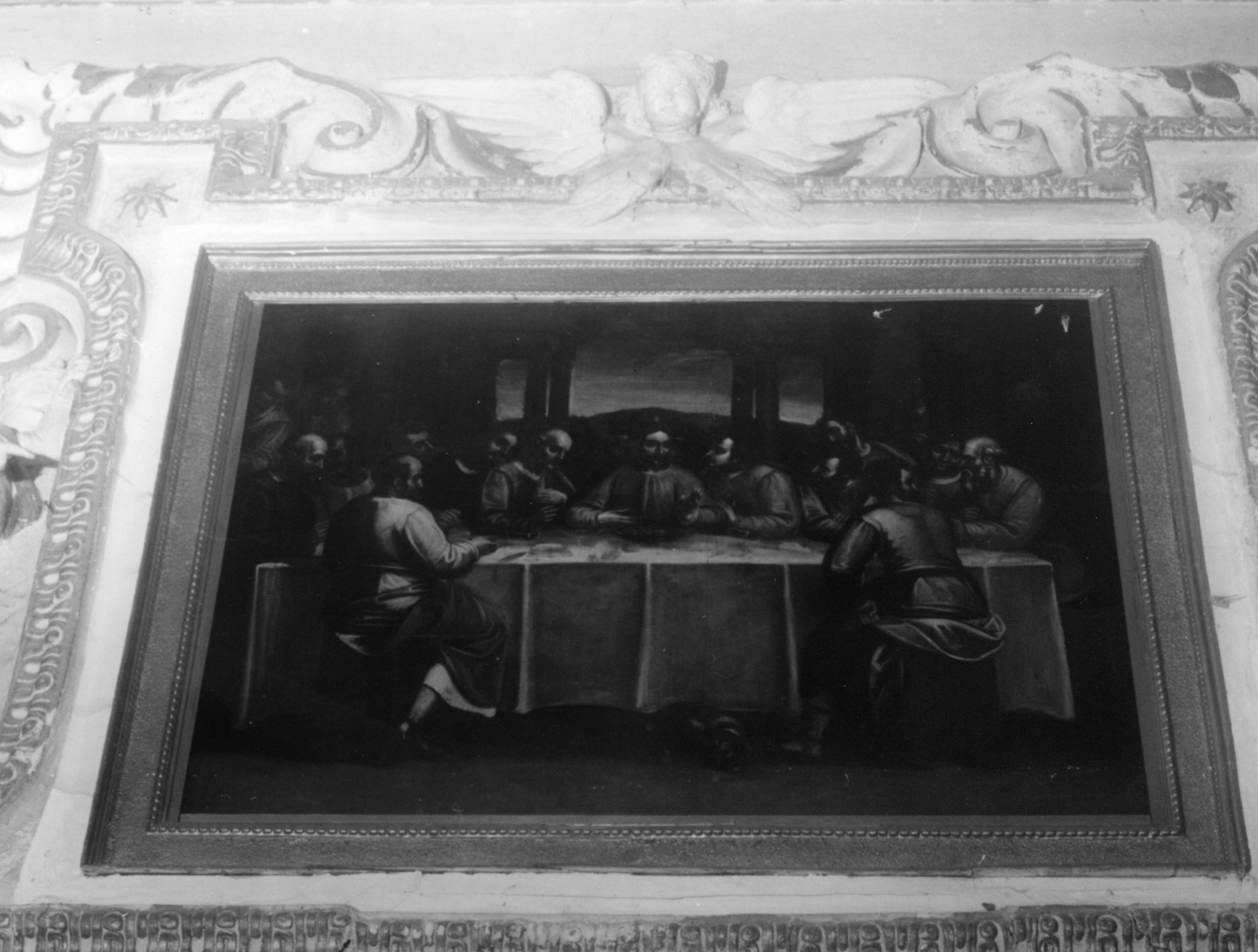 ultima cena (dipinto, opera isolata) - ambito ligure (secc. XVI/ XVII)