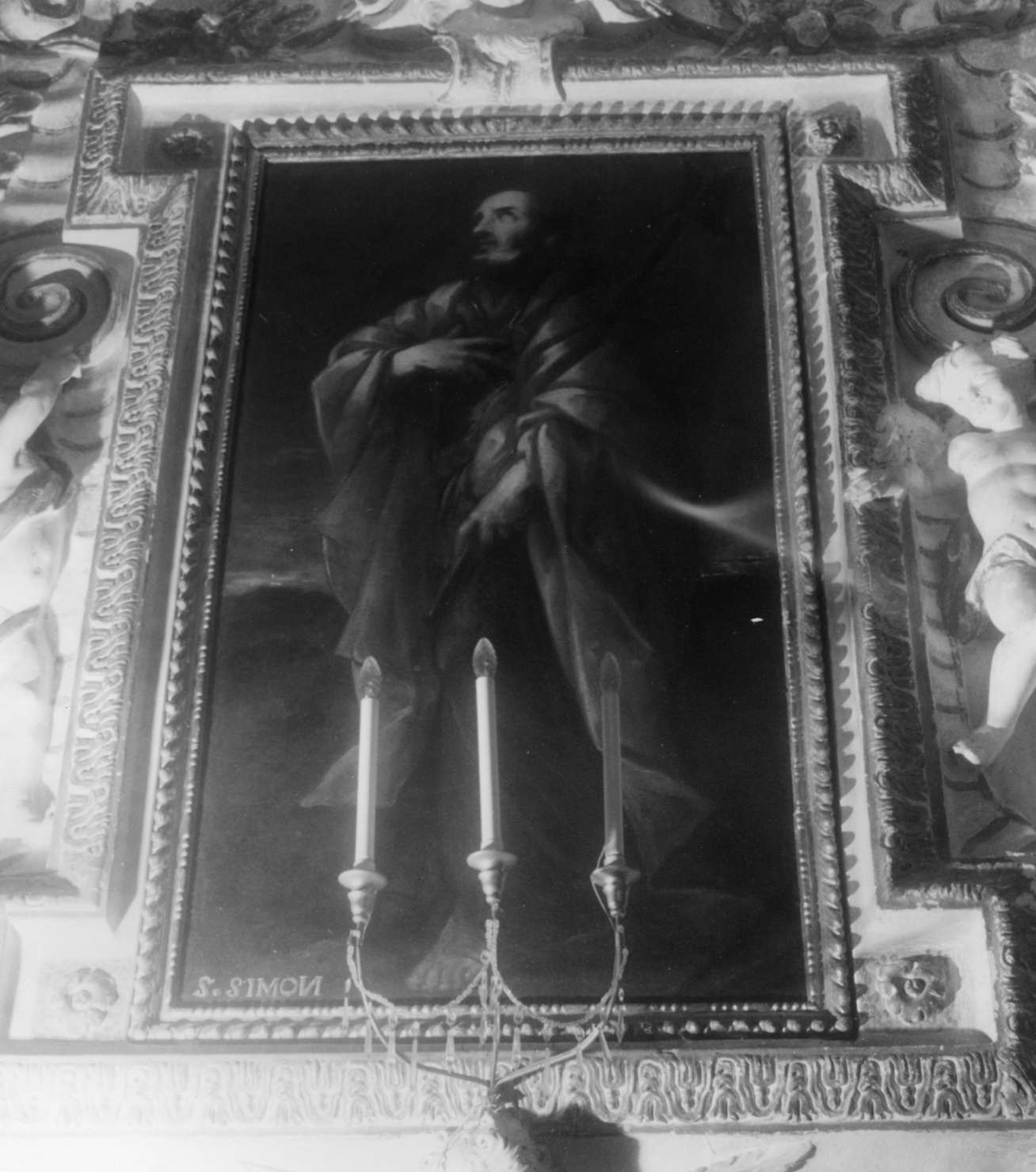 San Simone Zelota (dipinto, opera isolata) - ambito ligure (sec. XVII)