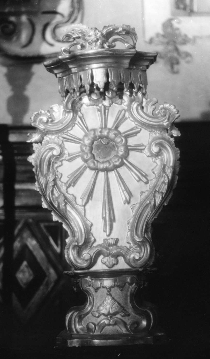 tronetto per esposizione eucaristica, opera isolata - bottega ligure (sec. XIX)