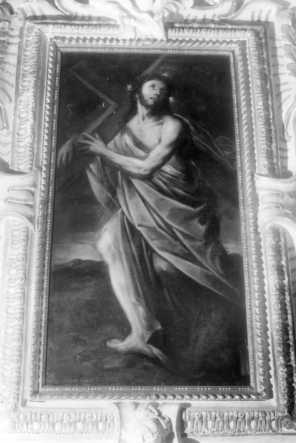 Cristo portacroce (dipinto, opera isolata) - ambito ligure (sec. XVII)