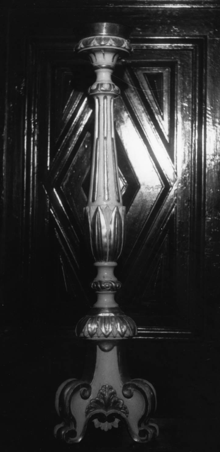 candelabro, serie - manifattura ligure (prima metà sec. XIX)