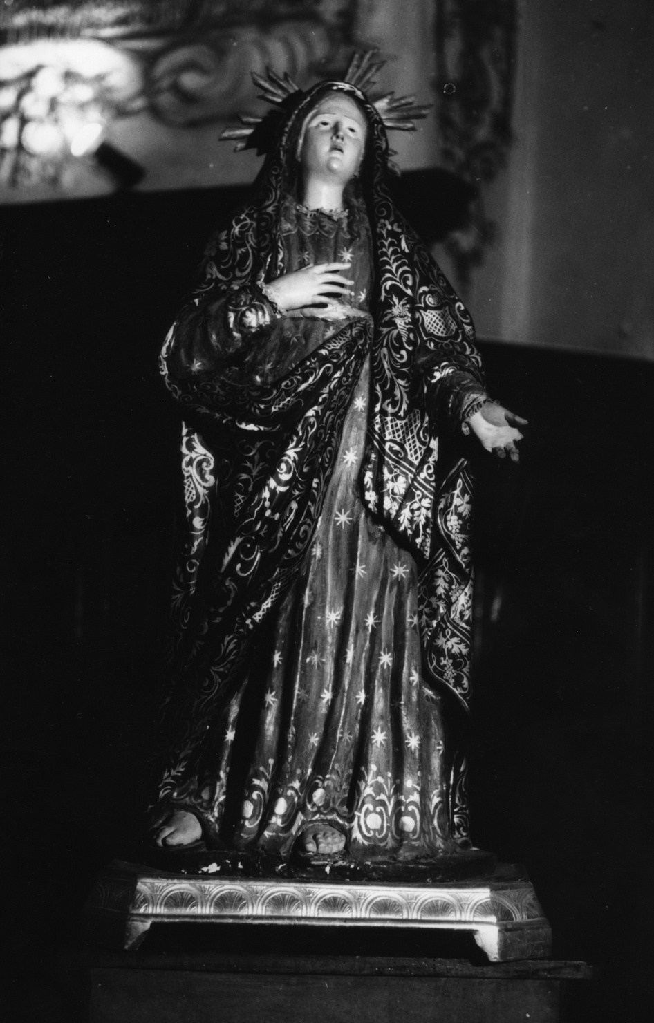 Madonna Addolorata (statua, opera isolata) - bottega ligure (seconda metà sec. XVII)