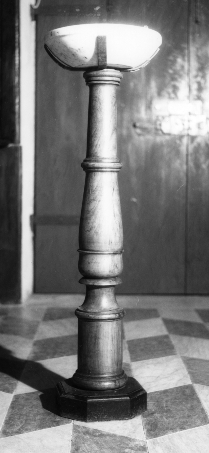 acquasantiera, opera isolata - ambito ligure (seconda metà sec. XIX)