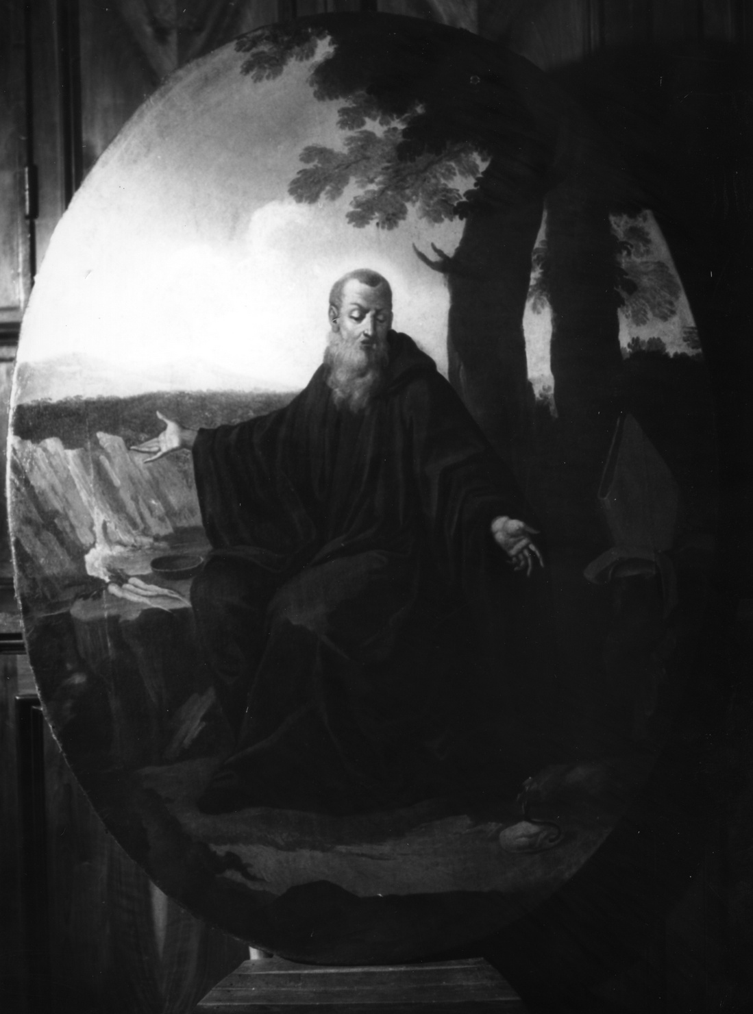 Sant'Antonio Abate (dipinto, opera isolata) di Galeotti Giuseppe (terzo quarto sec. XVIII)