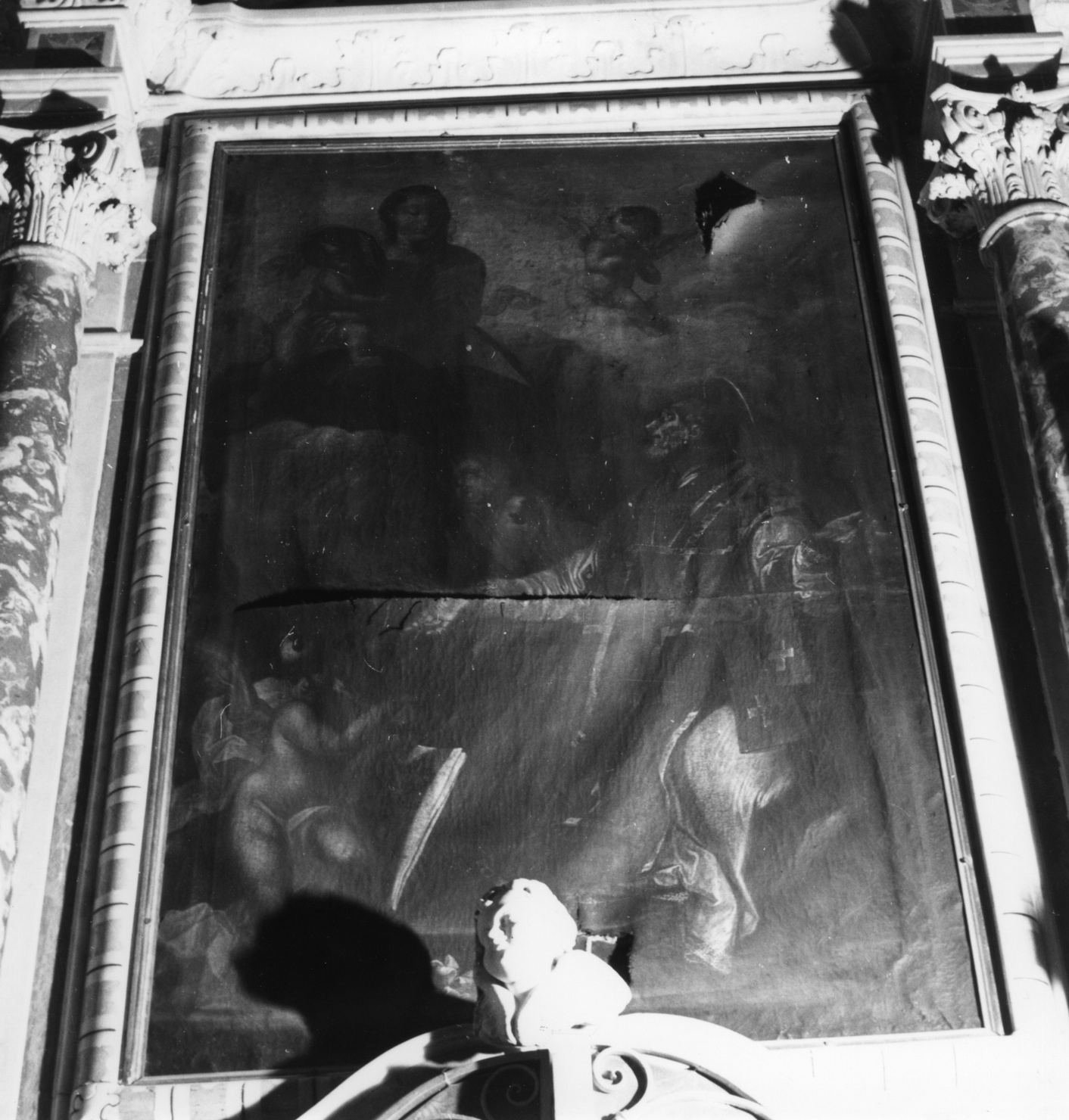 apparizione della Madonna a San Filippo Neri (dipinto, opera isolata) - ambito genovese (sec. XVII)