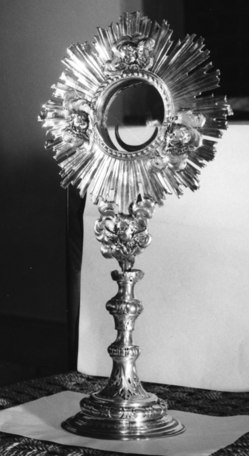 ostensorio, opera isolata - bottega genovese (sec. XVIII)