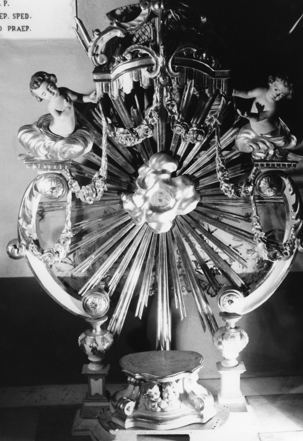 tronetto per esposizione eucaristica, opera isolata - bottega ligure (?) (secc. XVIII/ XIX)