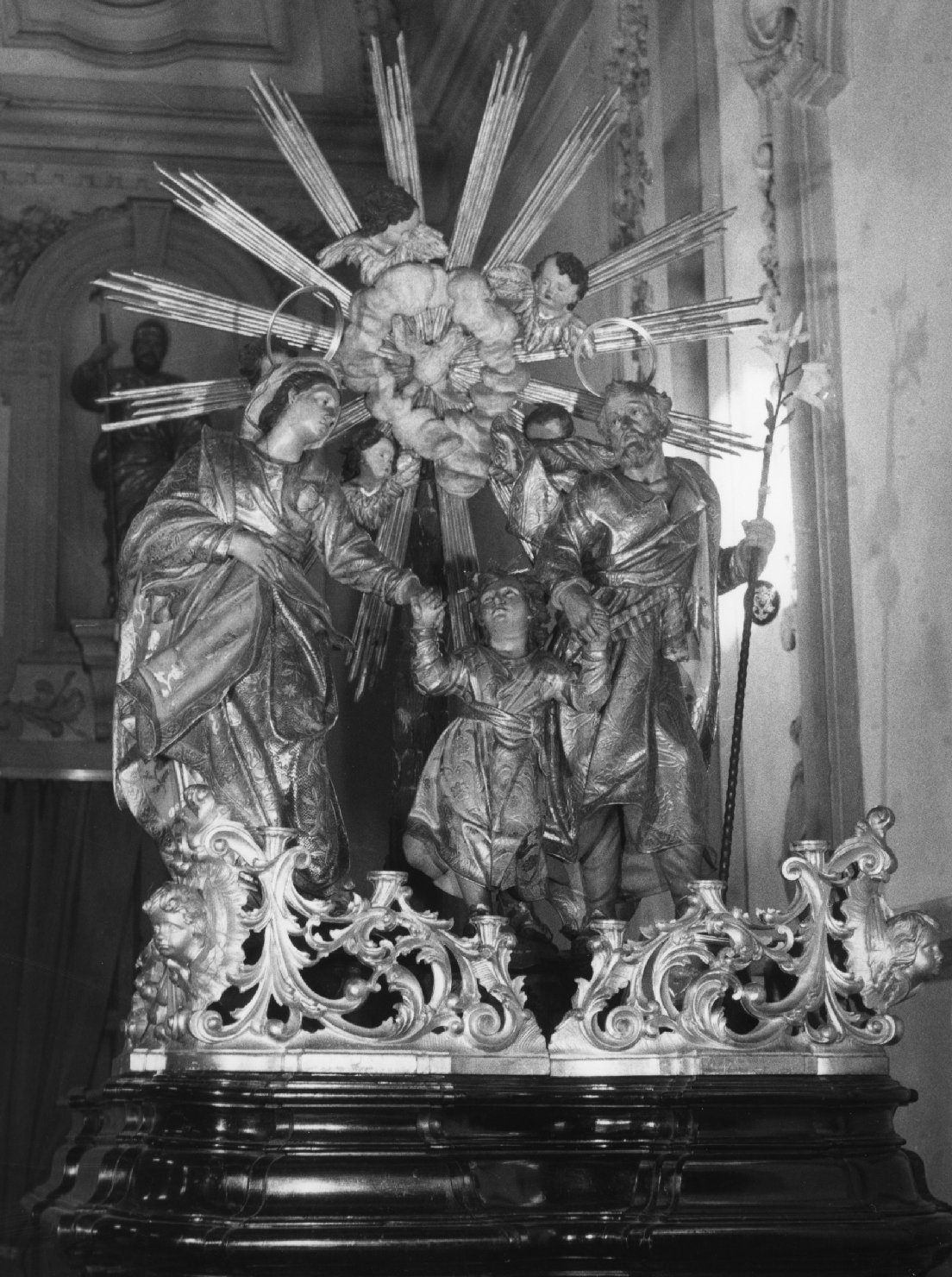 sacra famiglia (macchina processionale) di Maragliano Anton Maria (scuola) (sec. XVIII)