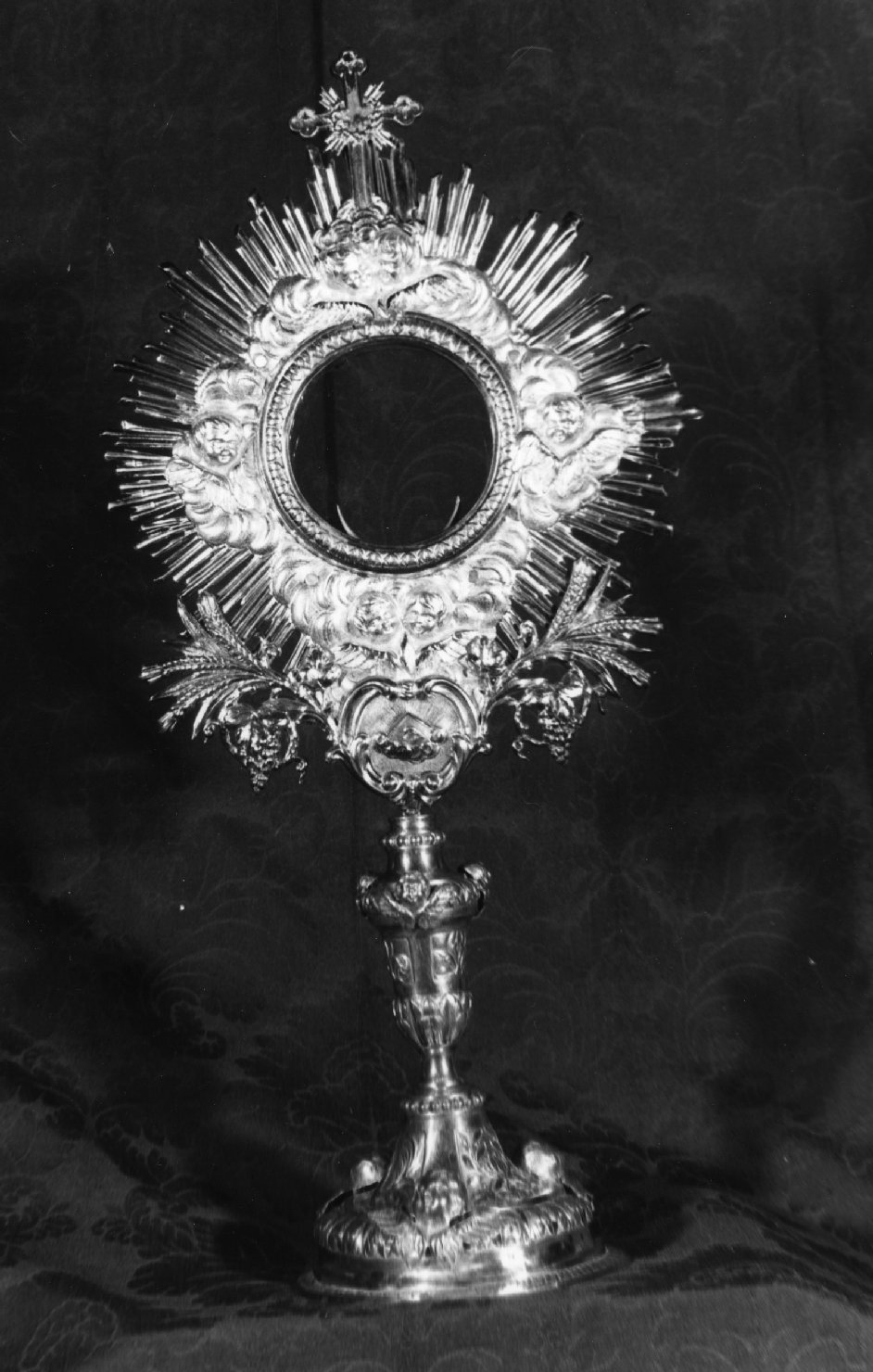 ostensorio - a raggiera - ambito ligure (metà sec. XVIII)