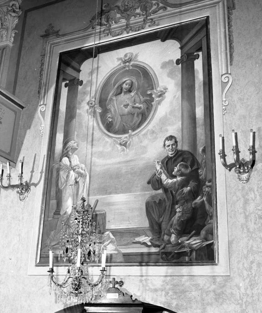 Sacro Cuore di Maria (dipinto murale, serie) di Traverso Mattia (sec. XX)