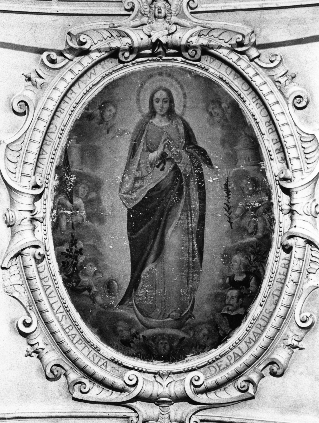 Madonna Immacolata (decorazione pittorica, opera isolata) - ambito ligure (sec. XVII)