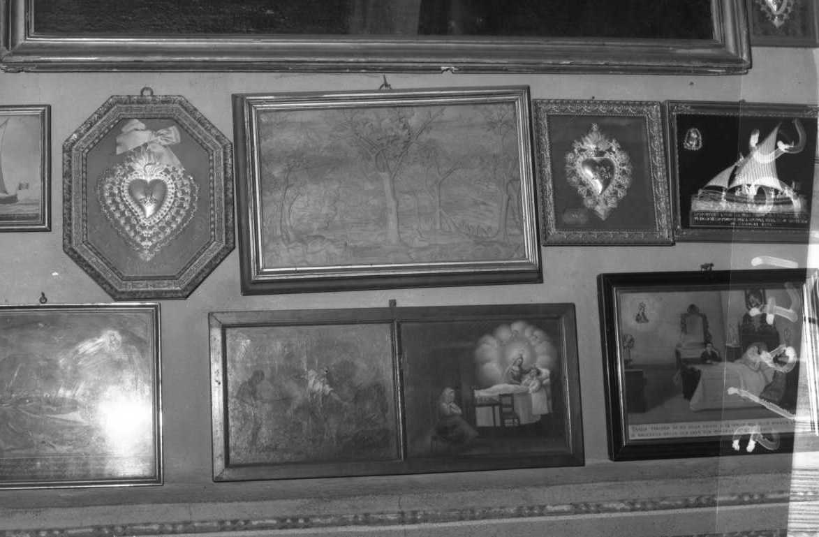 BIANCA LAVAGGI CHE PREGA LA VERGINE DELLA SALUTE (ex voto, opera isolata) - ambito italiano (sec. XIX)