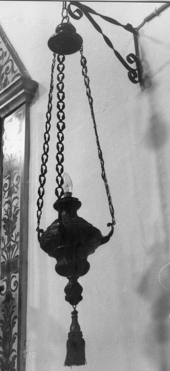 lampada pensile, serie - bottega italiana (sec. XIX)