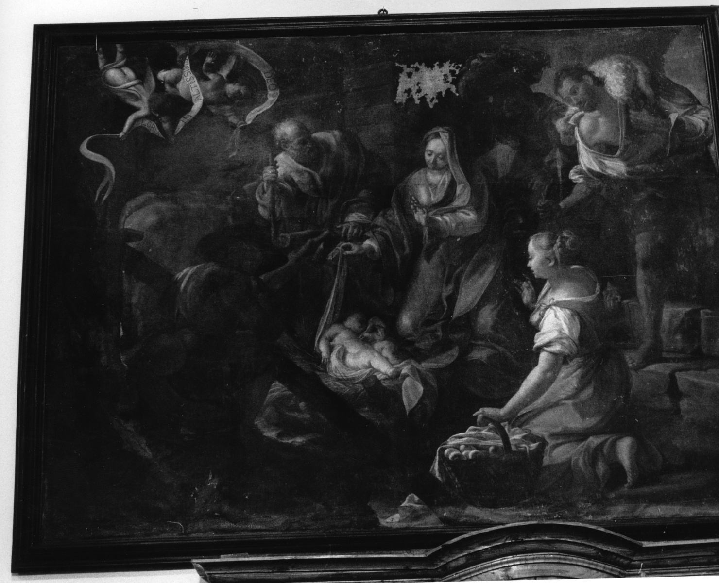 adorazione dei pastori (dipinto) di Calzia Antonio (attribuito) (sec. XVIII)