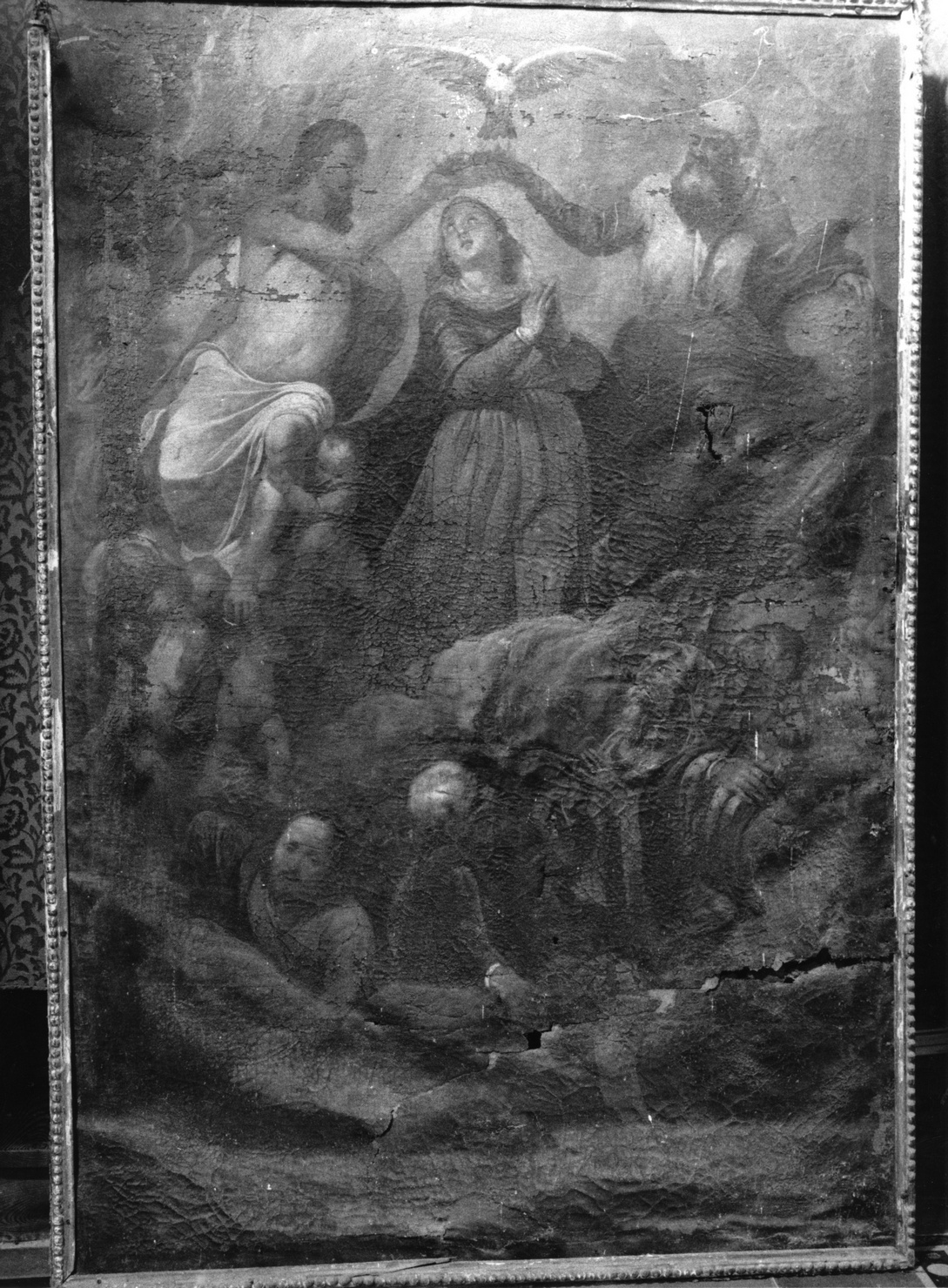 incoronazione di Maria Vergine (dipinto) - ambito ligure (sec. XIX)