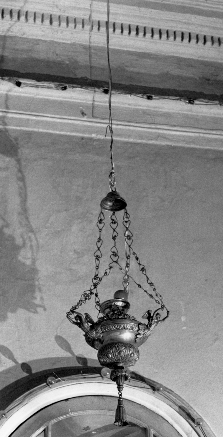 lampada pensile, serie - bottega italiana (seconda metà sec. XIX)