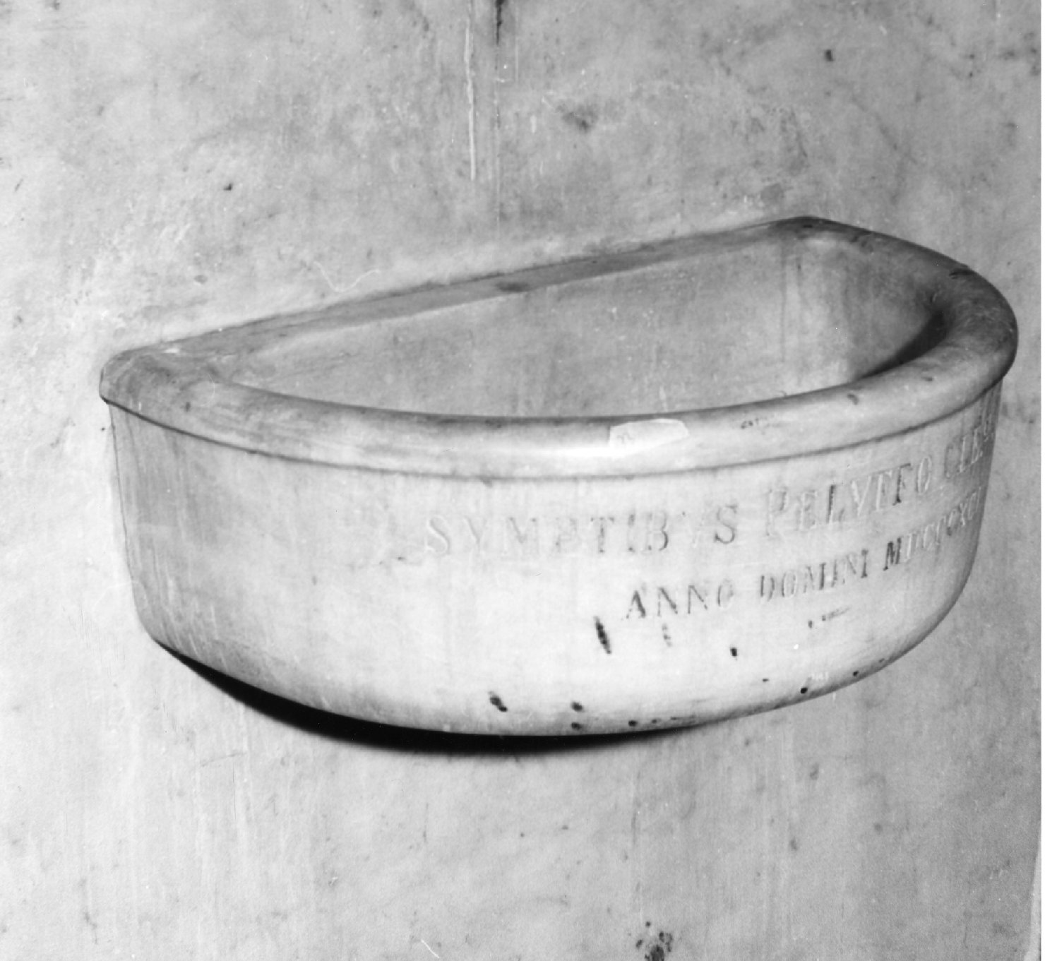 lavabo da sacrestia, opera isolata - produzione ligure (fine sec. XIX)