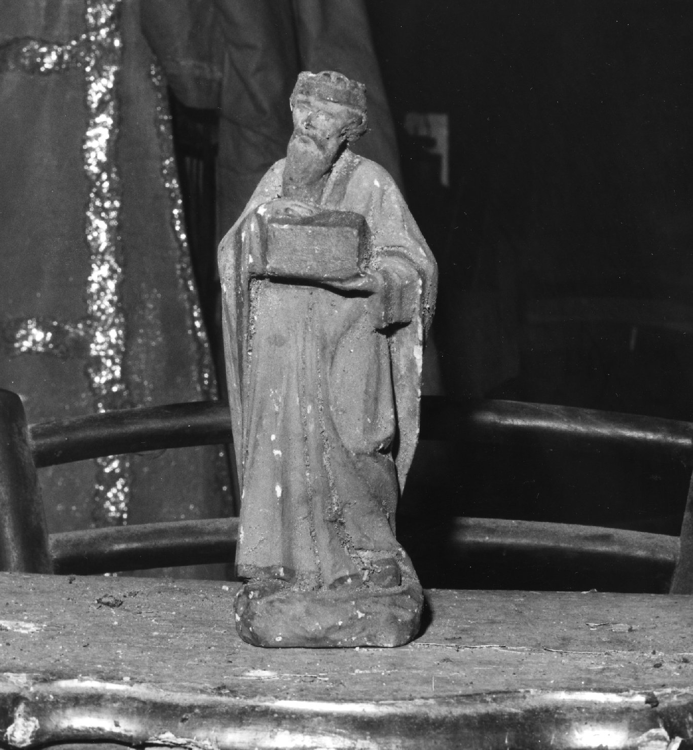 Re Mago (statuetta di presepio, elemento d'insieme) - ambito ligure (prima metà sec. XX)