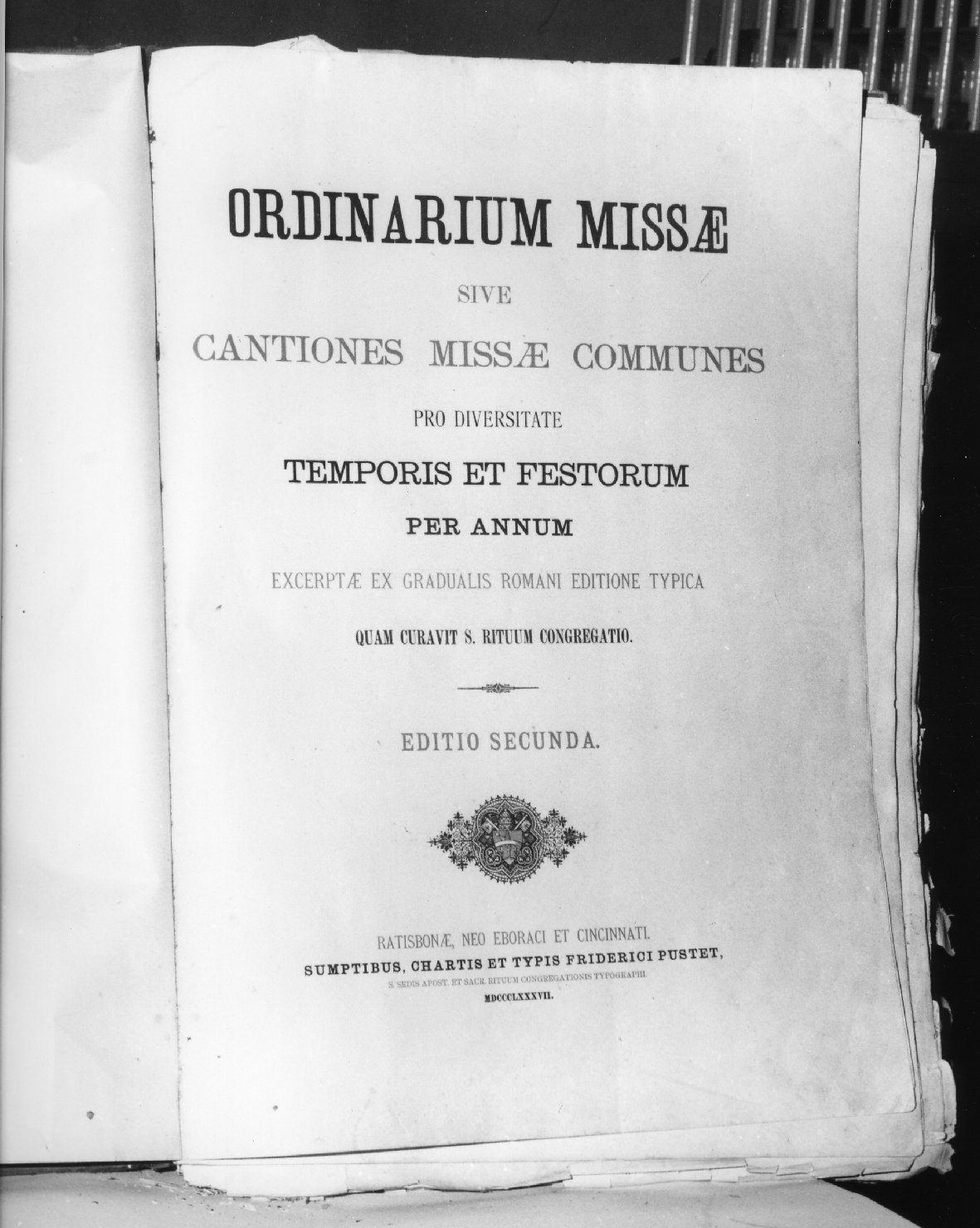 messale cantato, opera isolata - ambito tedesco (ultimo quarto sec. XIX)