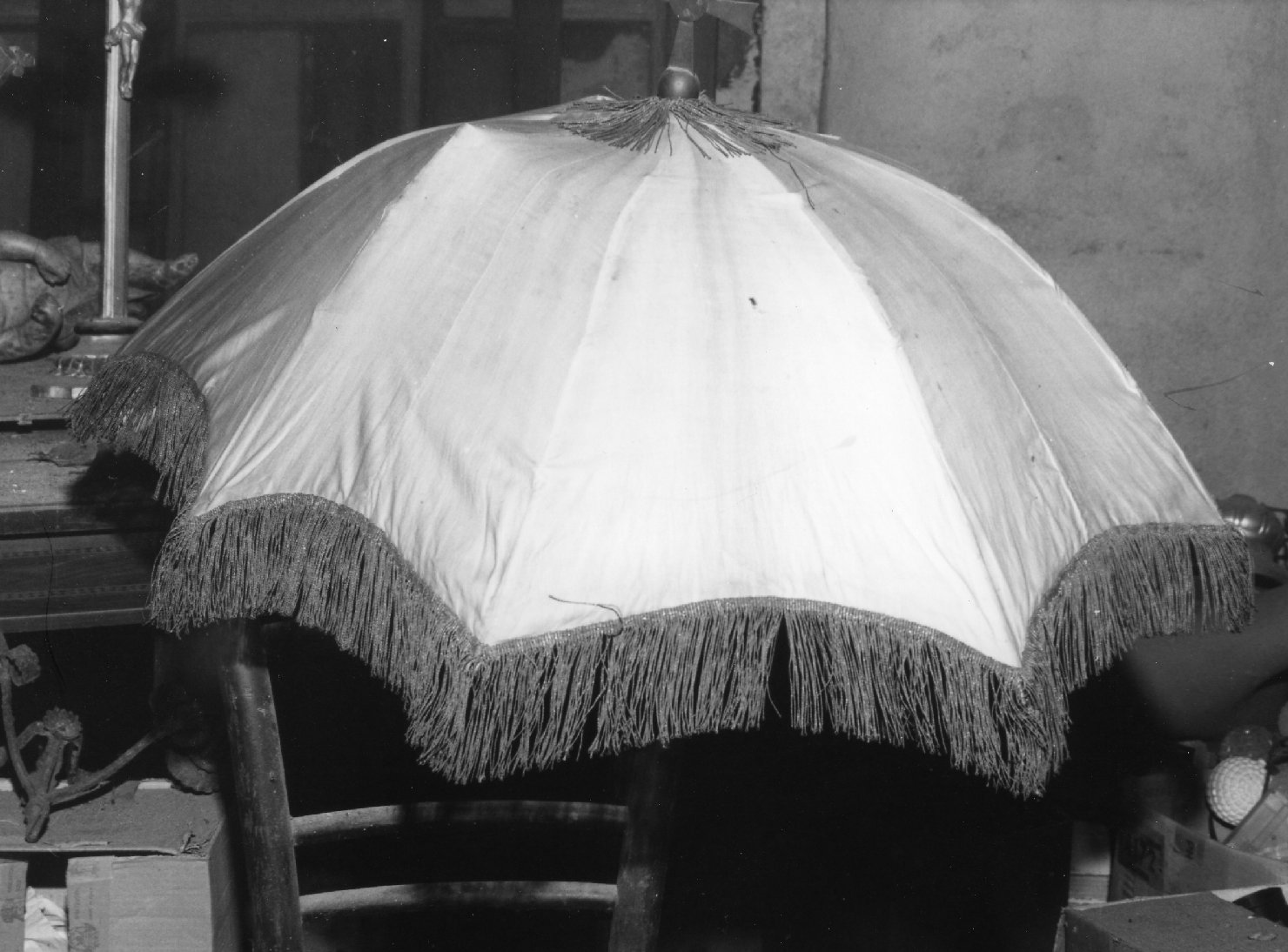 ombrellino processionale - manifattura ligure (fine/inizio secc. XVIII/ XIX)