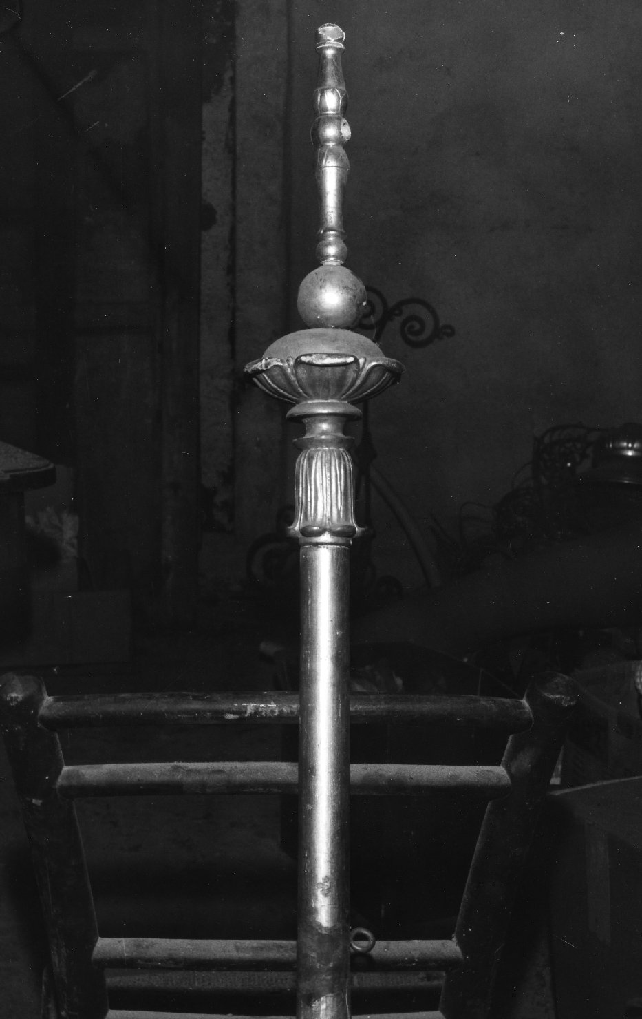 mazza processionale, opera isolata - ambito ligure (fine/inizio secc. XVIII/ XIX)