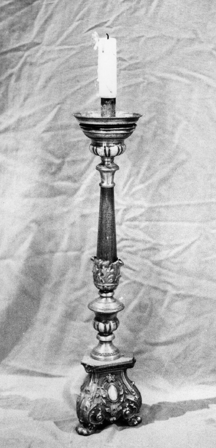 candelabro, serie - ambito ligure (seconda metà sec. XIX)
