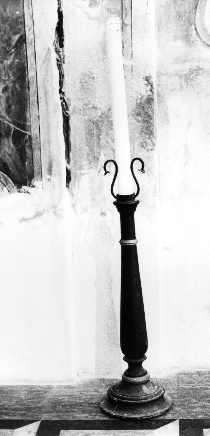 candelabro, serie - ambito ligure (prima metà sec. XIX)