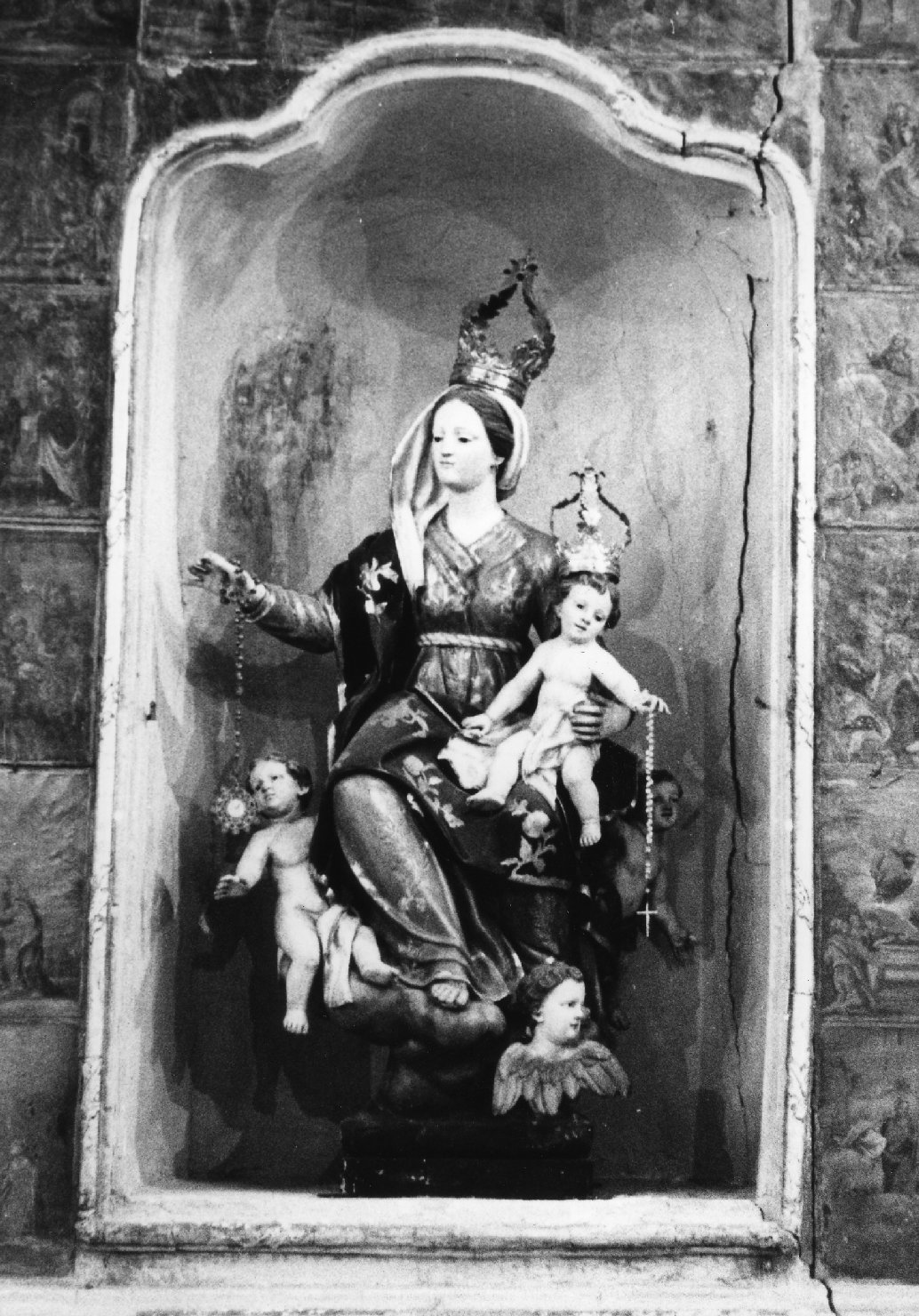 Madonna con Bambino (gruppo scultoreo) - ambito ligure (seconda metà sec. XVIII)