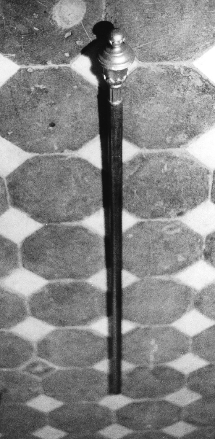 mazza processionale, opera isolata - ambito ligure (metà sec. XIX)