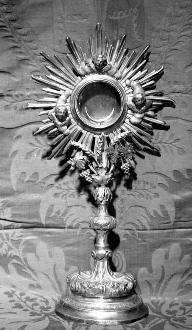 ostensorio - a raggiera, opera isolata - bottega genovese (primo quarto sec. XIX)
