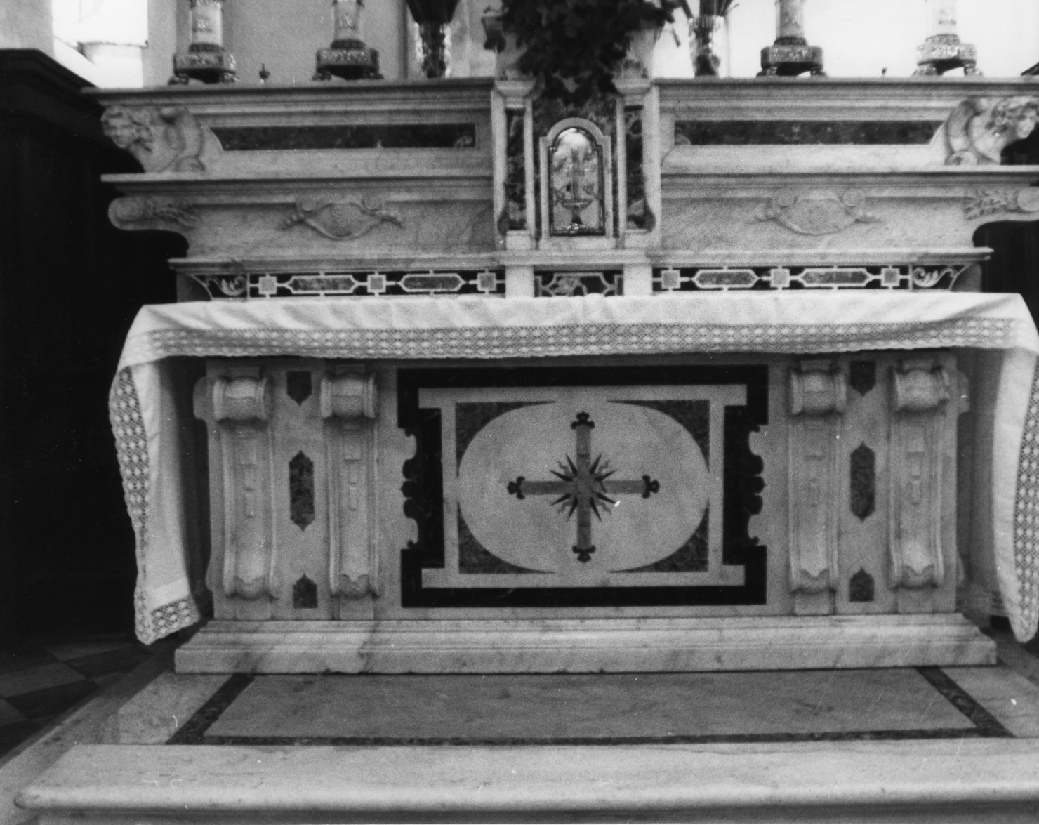 altare maggiore, opera isolata - bottega ligure (sec. XVIII)