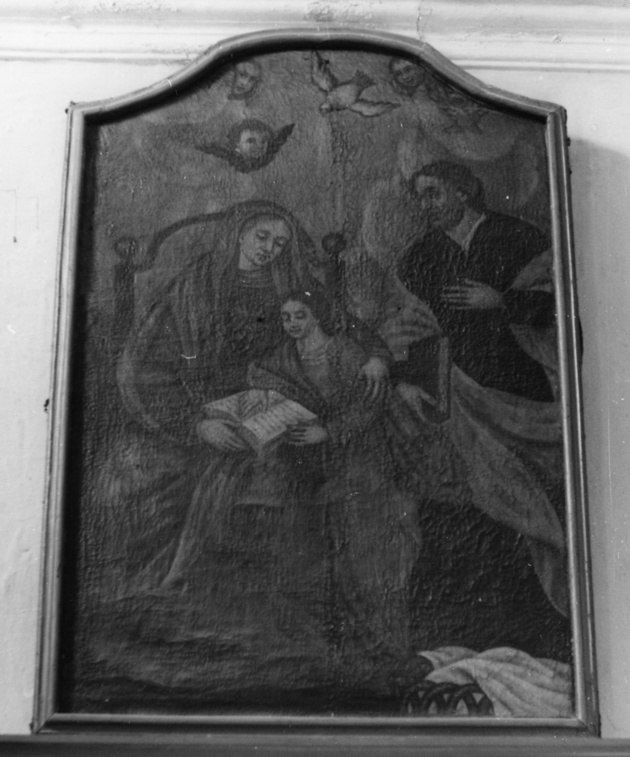 educazione di Maria Vergine (dipinto, opera isolata) - ambito ligure (prima metà sec. XX)