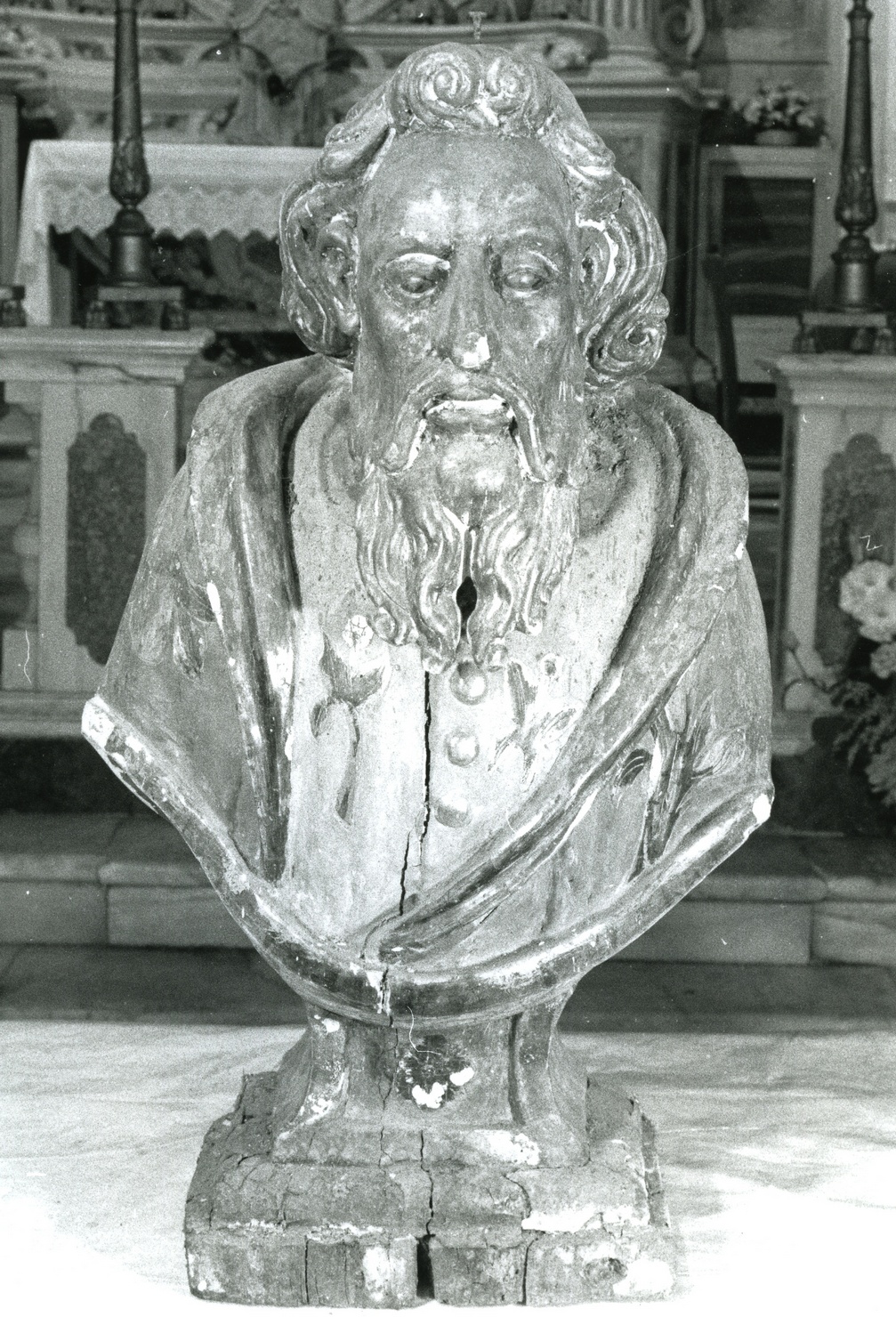 Santo (reliquiario - a busto, opera isolata) - bottega ligure (sec. XVII)