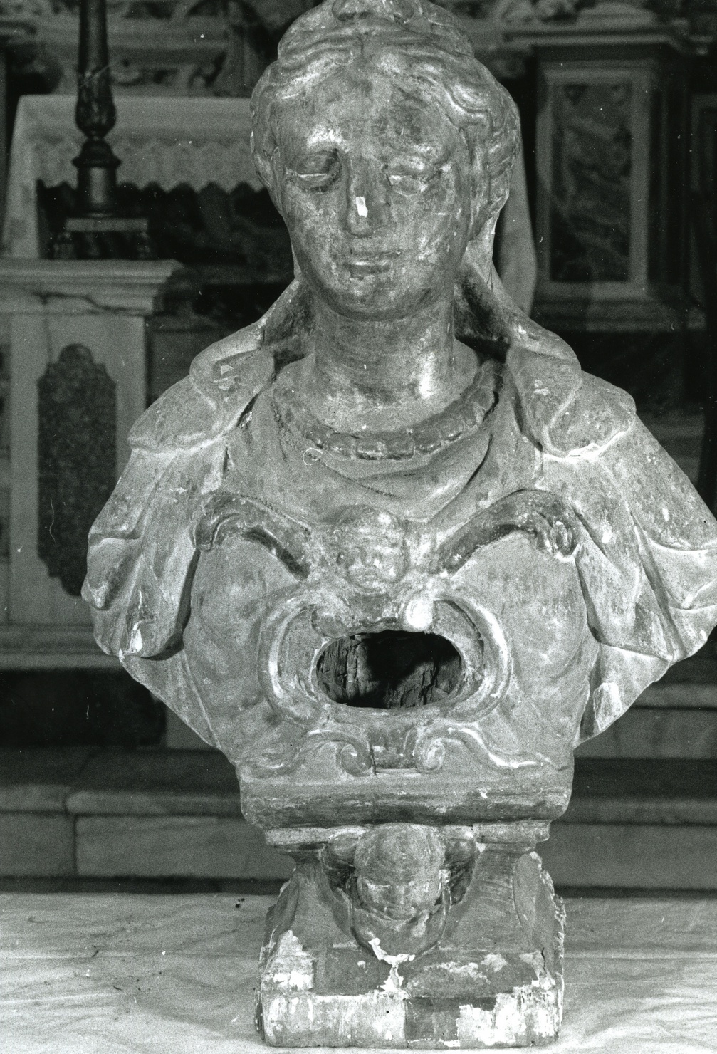 Santa Caterina da Genova (reliquiario - a busto, opera isolata) - bottega ligure (sec. XVII)