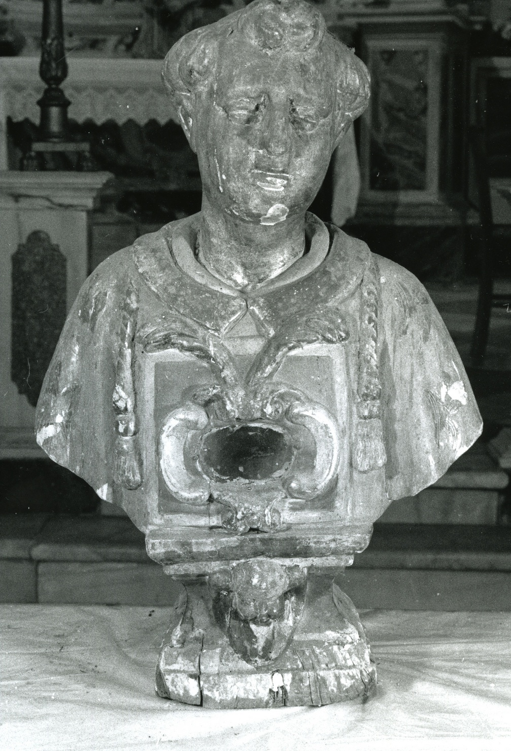 Santo martire (reliquiario - a busto, opera isolata) - bottega ligure (sec. XVII)