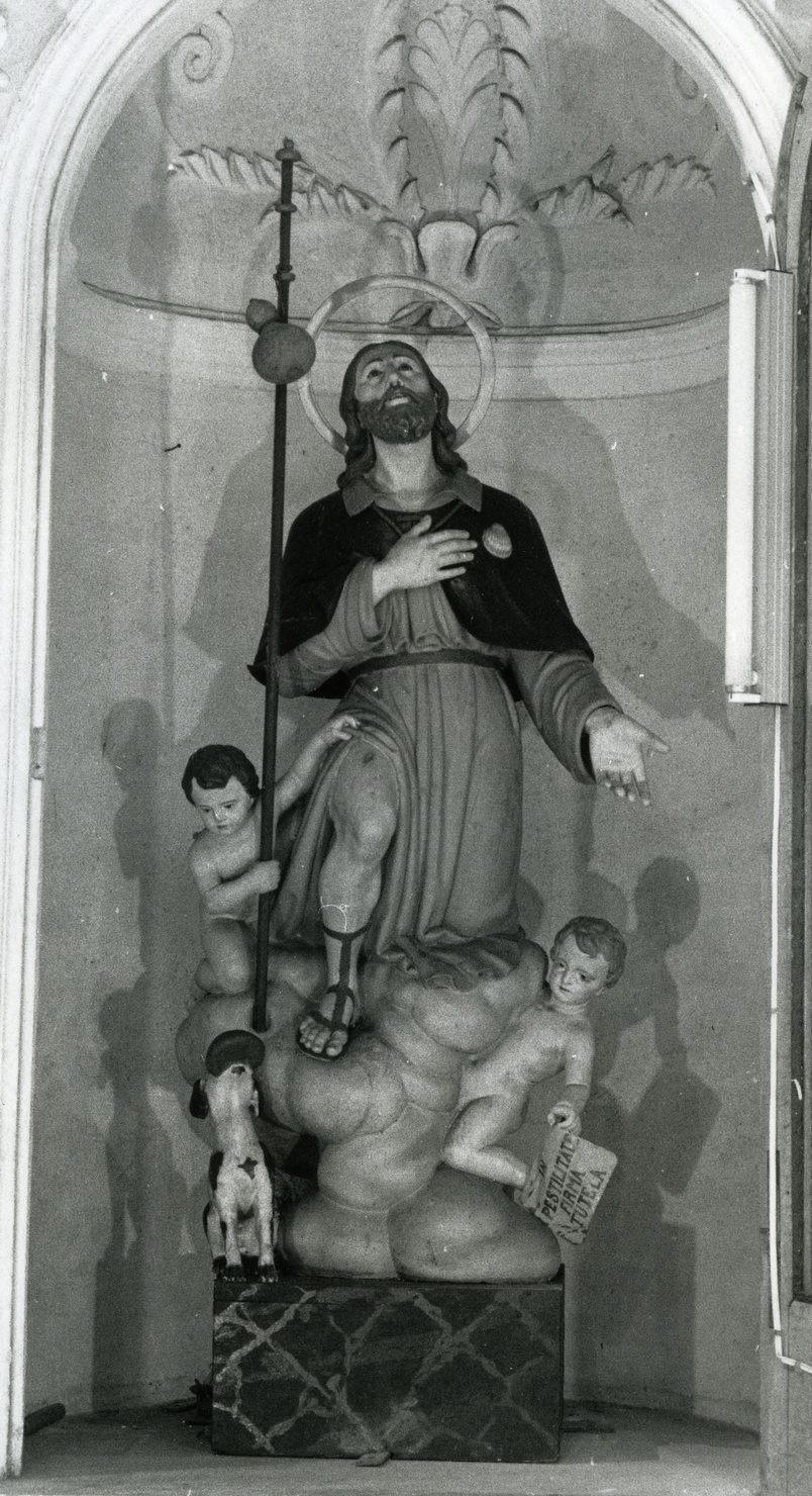 San Rocco (statua, opera isolata) di Marcenaro Angelo (metà sec. XIX)