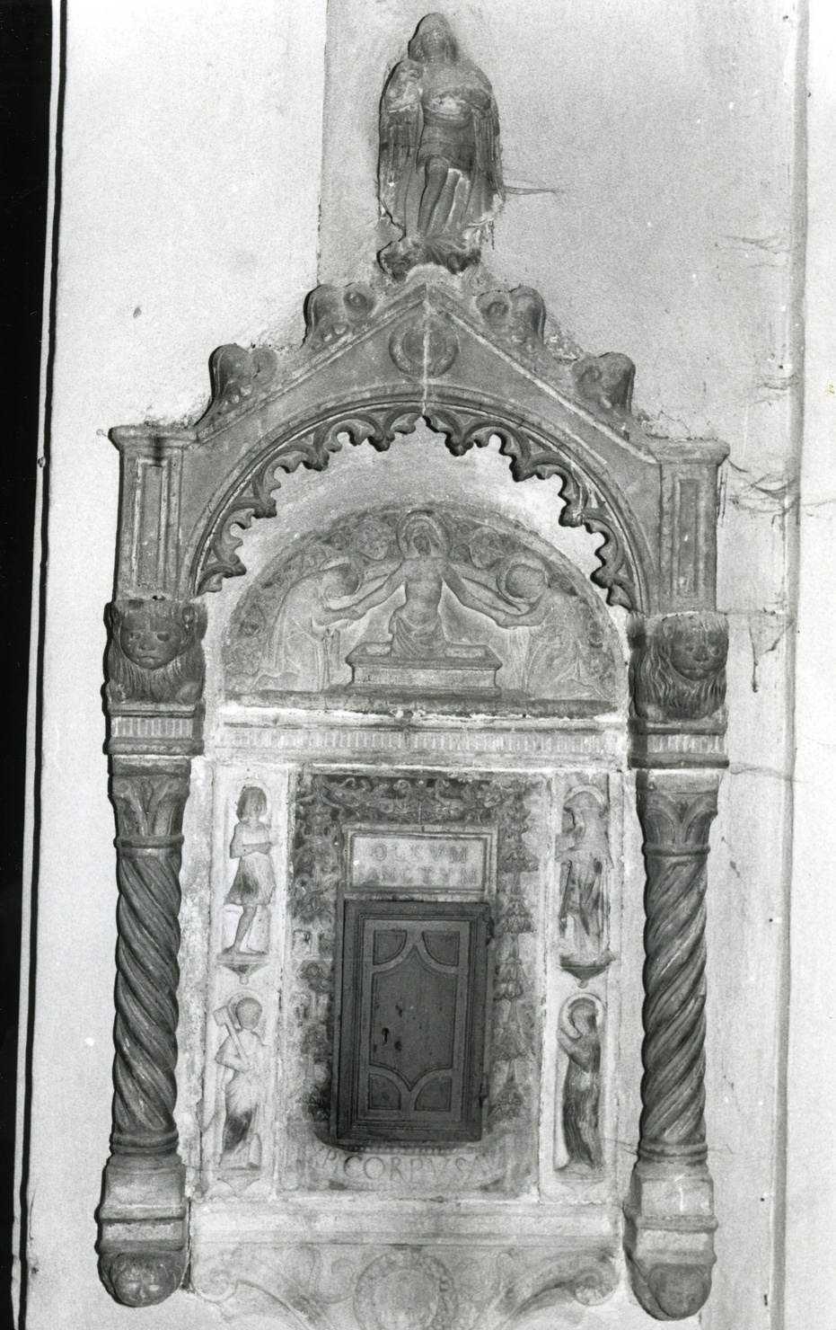 tabernacolo - a frontale architettonico, opera isolata - ambito ligure (sec. XV)