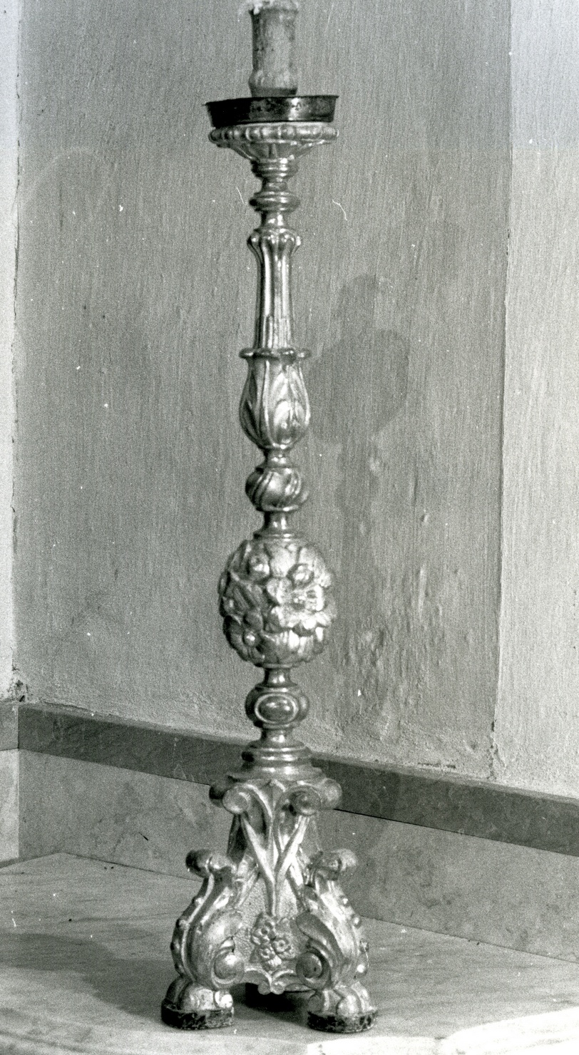 candelabro, serie - bottega ligure (fine/inizio, fine/inizio secc. XVIII/ XIX, secc. XVIII/ XIX)